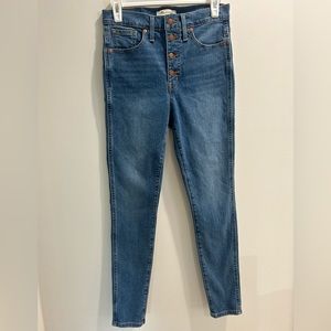 Madewell high rise skinny jeans, women’s size 28